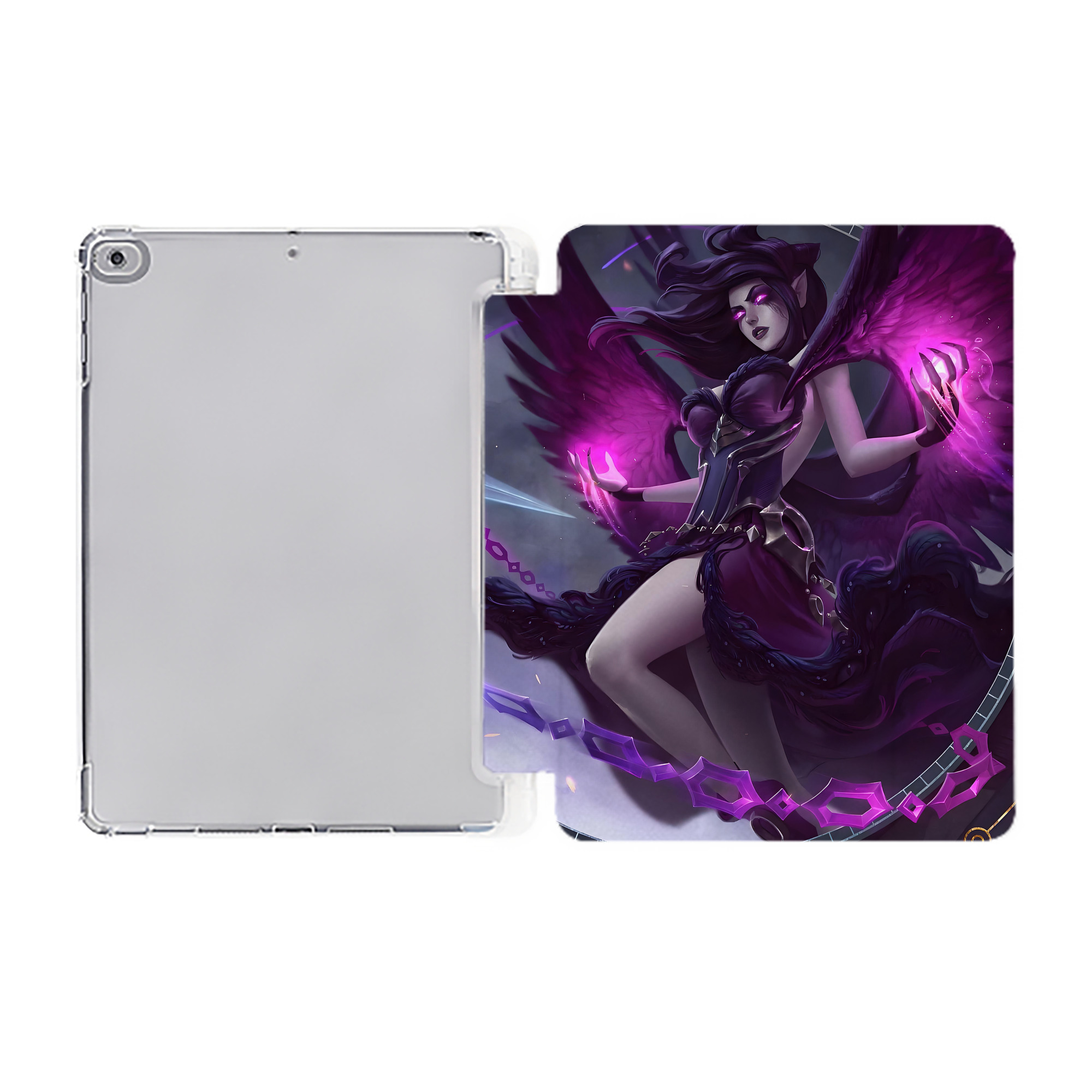 （画像用） リーグ・オブ・レジェンド League of Legends LOL IPad ケース ペン収納付き 三つ折りスタンド PUレザー×シリコン 対応機種9.5/10.5/10.9インチ